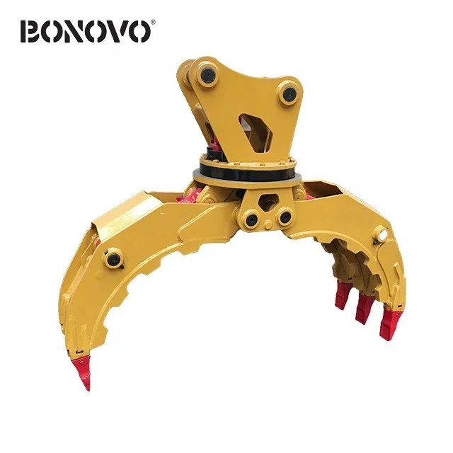 Factory Excavator Hydraulic 360 Degree Rotating Grapple Wooden Grapple Log Grapple Stone Grapple