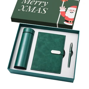 Eco Friendly Customized Corporate Gift Bundle with Recycled Notebook Pen Tumbler Umbrella for Company Anniversary Events