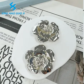 High-quality artificial metal rose jewelry dress shoes decorative accessories