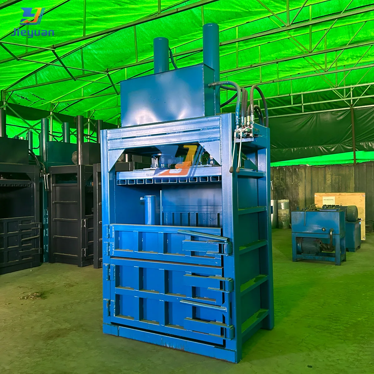 Automatic Hydraulic Cardboard Plastic Compactor Balcer Manual Waste Recycling Vertical Compactor with Motor for Carton Packaging