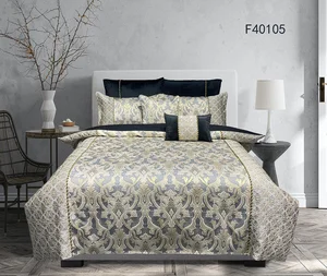 BSCI Manufacturer Direct Selling Embroidery Duvet Cover and Pillow Case Microfiber King Size Bedding Set