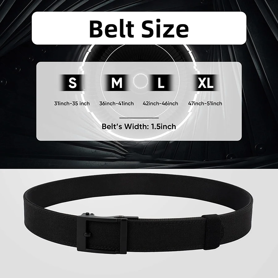 High Quality Adjustable Nylon Ratchet Belt Durable Multifunctional Concealed Carry Tactical Belt