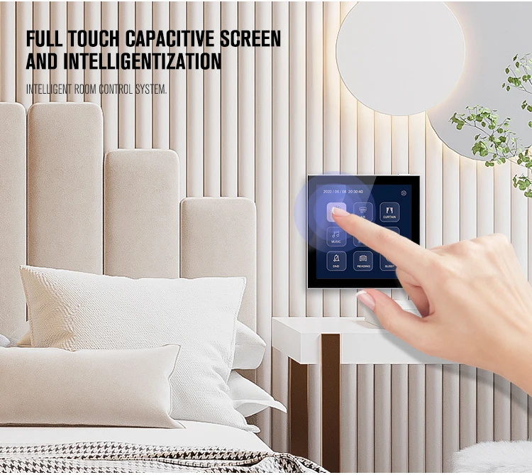 Custom 4 Inch Smart Hotel Control Panel - Touch Bedside Switch