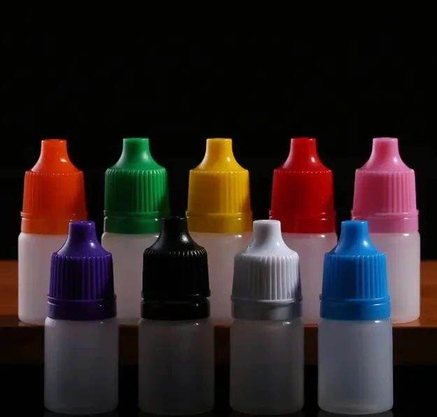 5ML Empty Plastic Dropper Bottle Squeezable Eye Drop Liquid Container 5ml