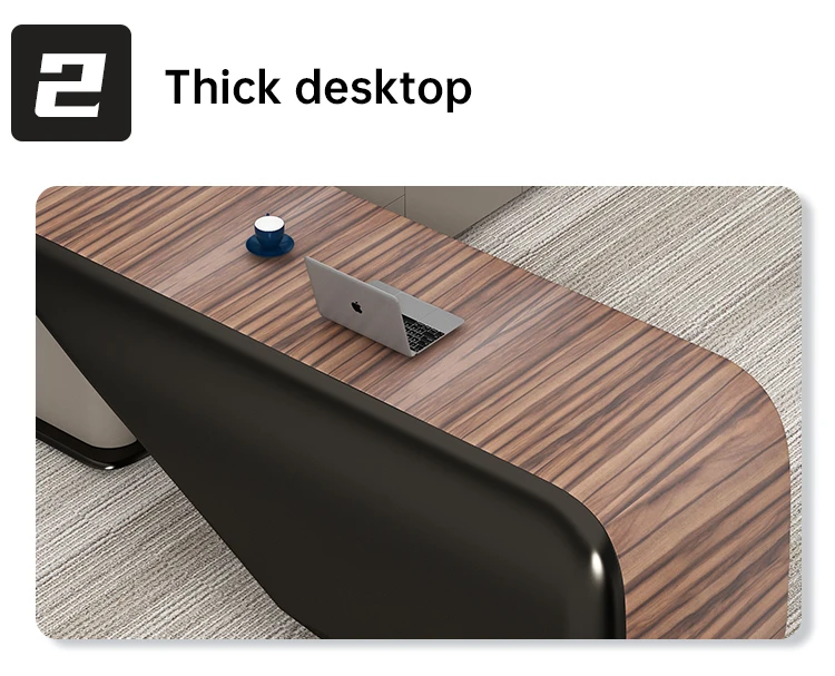 2023 Wooden Office Furniture Desk Modern Boss Table Luxury Executive