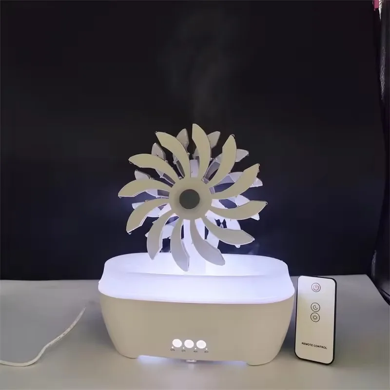 Windmill Aromatic 7 LED Color Air Humidifier Plastic Aroma Diffuser Luxury Household Use Over 200mL Capacity 10 Hours Operation