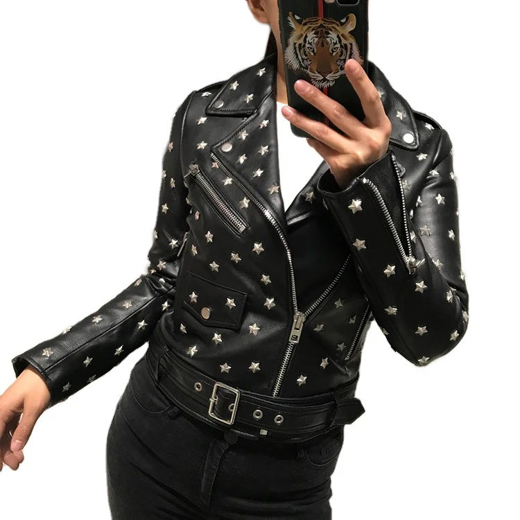 collarless black denim jacket