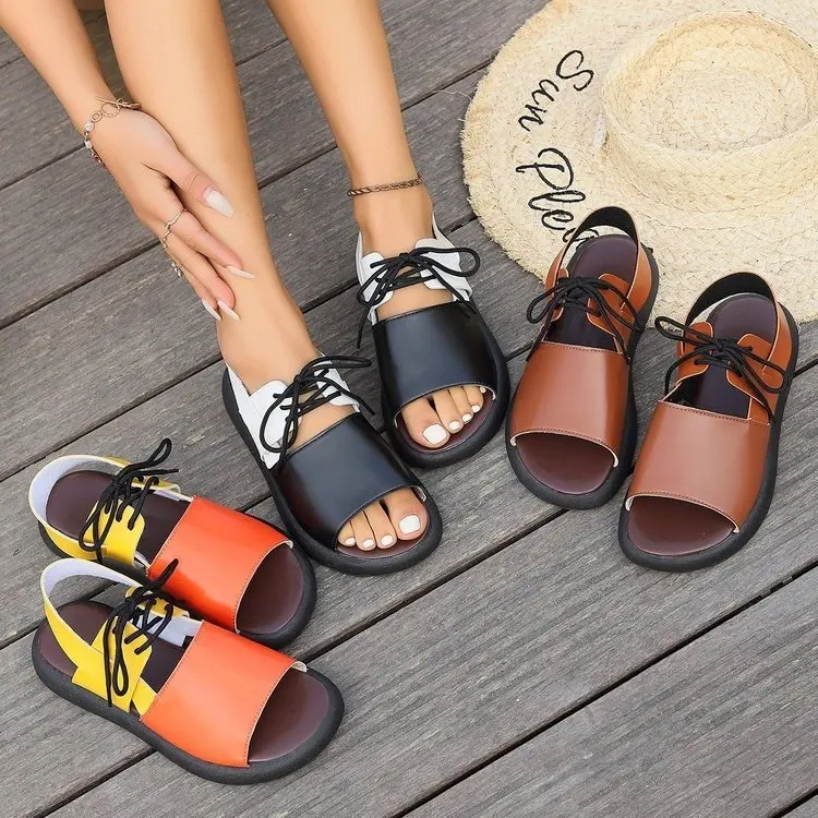Sandals 2024 Comfortable soft sole strap women's new platform sandals