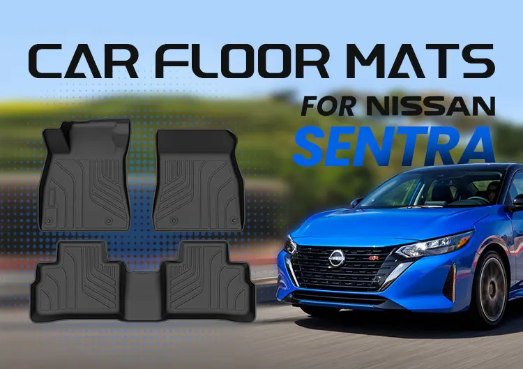 All Weather 3d Tpe Car Mats For Nissan Sentra Customized Car Floor Mats