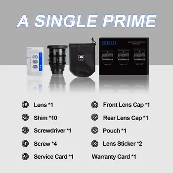 SIRUI 50mm Jupiter Macro T2 Full-Frame Cine Prime Lens product image