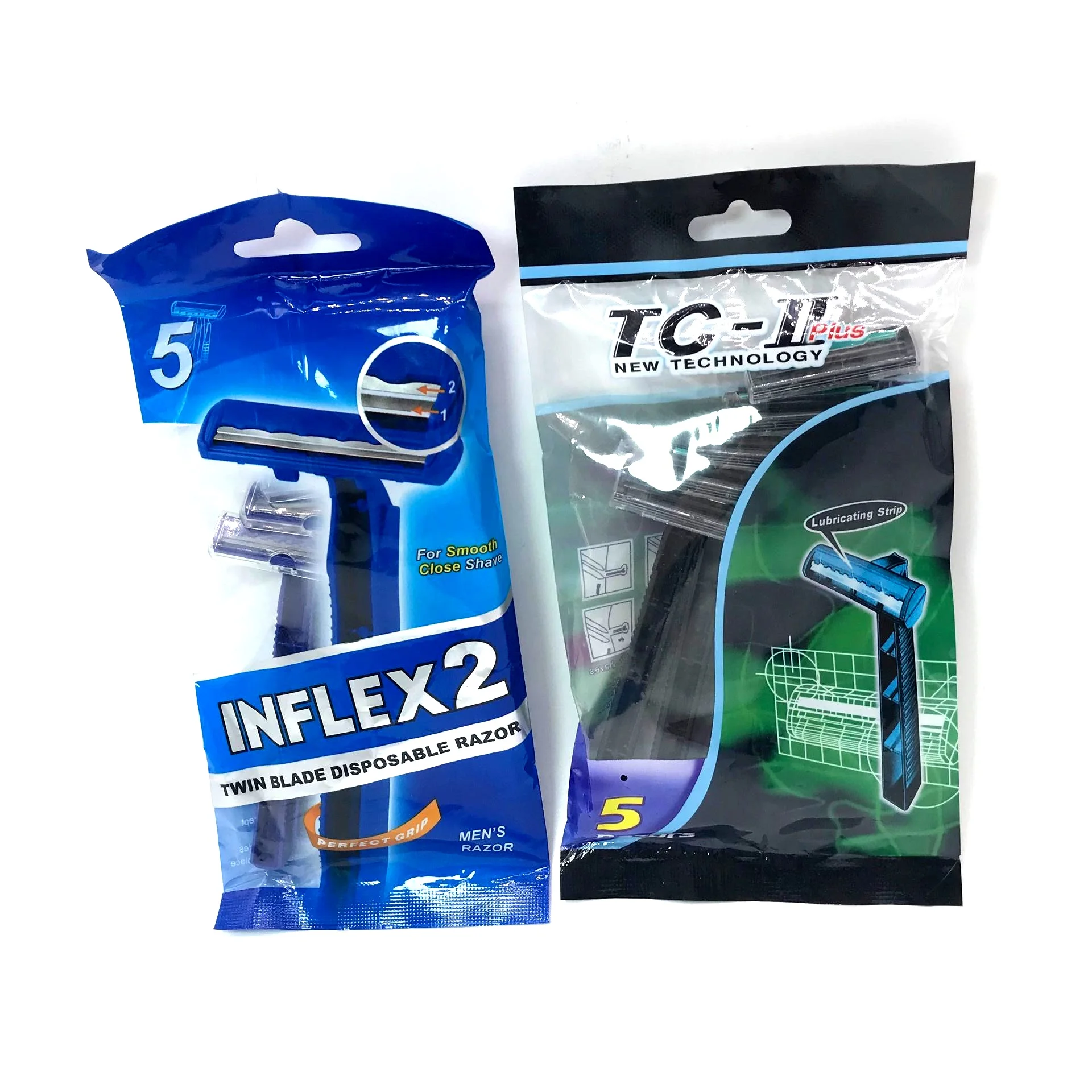 laser triple blade disposable razor