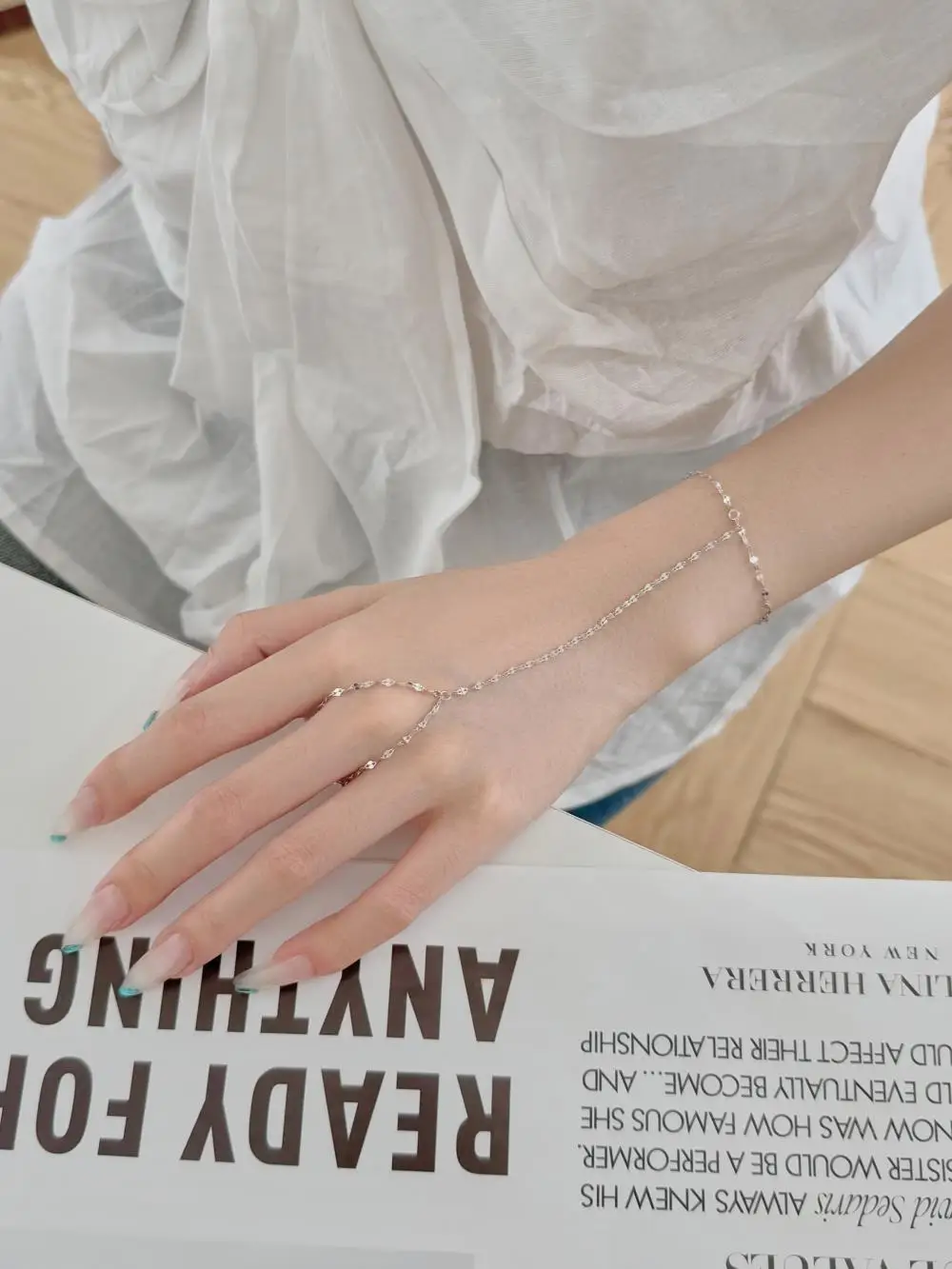 KAKODIY lip chain women's bracelet 925 sterling silver jewelry 18K gold plated bracelet detail 5