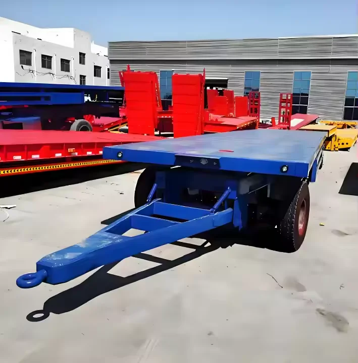 Towing Dolly Container Platform Flatbed Full Semi Trailer 3 Axle 20FT Steel Panda Truck Trailers Semi-Trailer Mechanical / Air