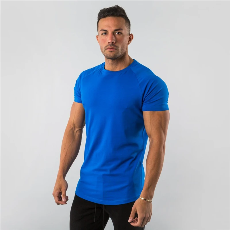 fitness tshirt blue