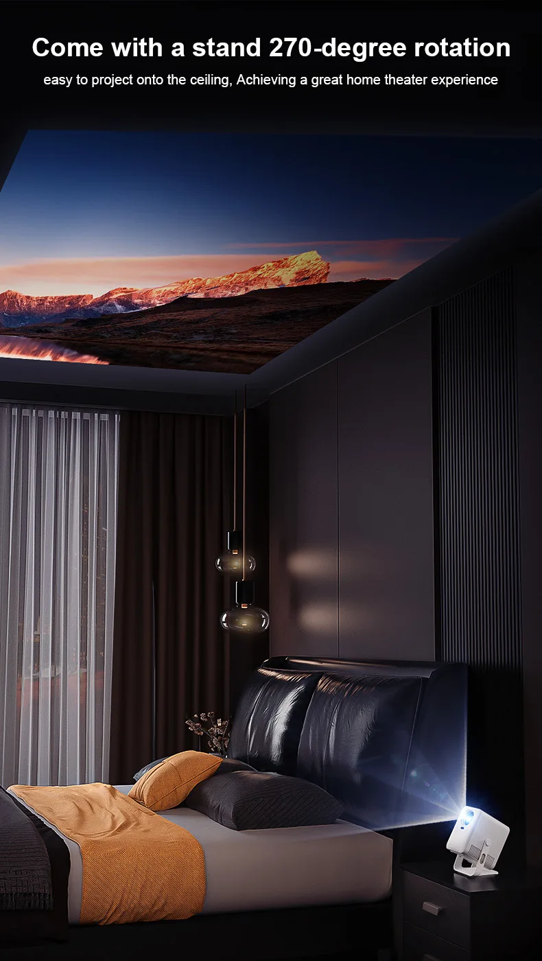 Yinzam HY600 Video Projector - Mini Smart Proyector for Meetings