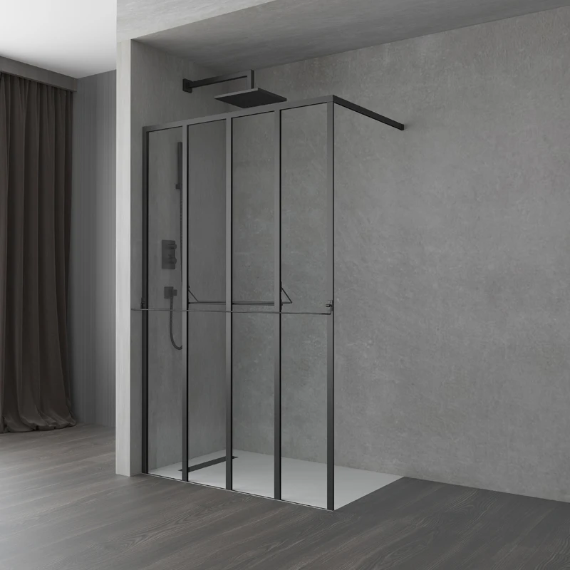Wet Room Walk in Easy Clean 8mm Frameless Fixed Shower Glass Panel