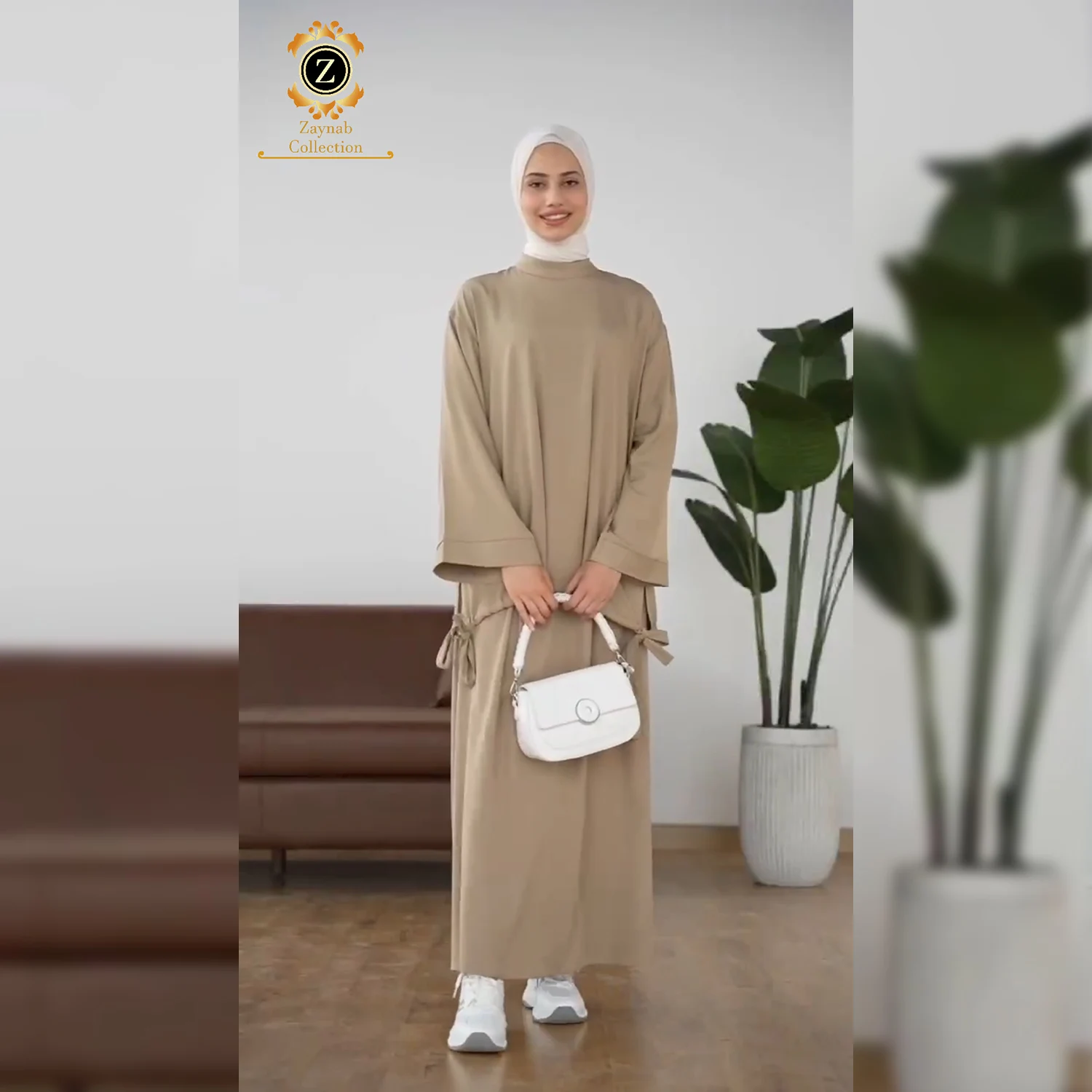 Zaynab Abaya Women Muslim Dress Wholesale Korean Nida Embroidered Sleeve  Abaya Somali Dubai Muslim Fashion Abaya, image size:1500x1500