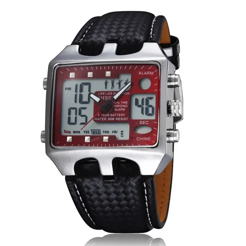OHSEN Men AD0930 Sport Wristwatches Analog Digital Quartz