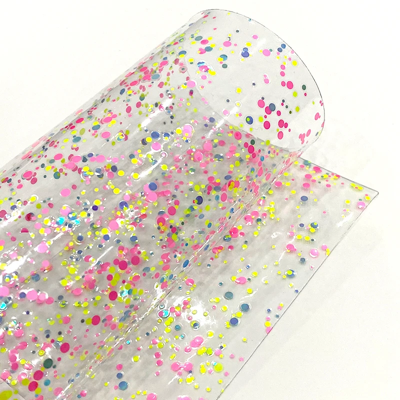 Glitter Transparent Jelly Sheets Clear