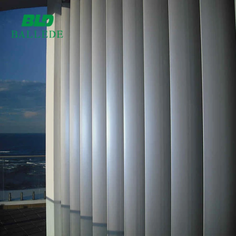 Modern Design Exterior Vertically Perforated Fins Aluminium Sun Louver for Building Facades