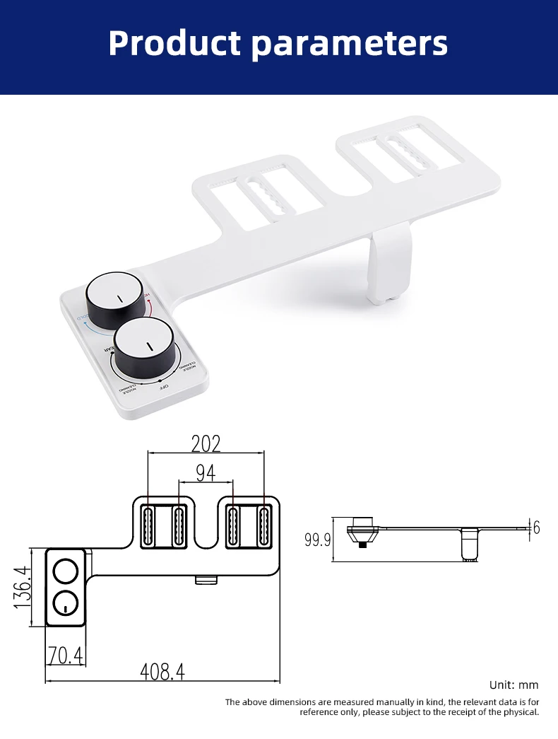 Buy Hot and Cold Water Non-electric Retractable Bidet Attachment Sanitary Ware Mechanical Bidet Toilet Seats For Bathroom details