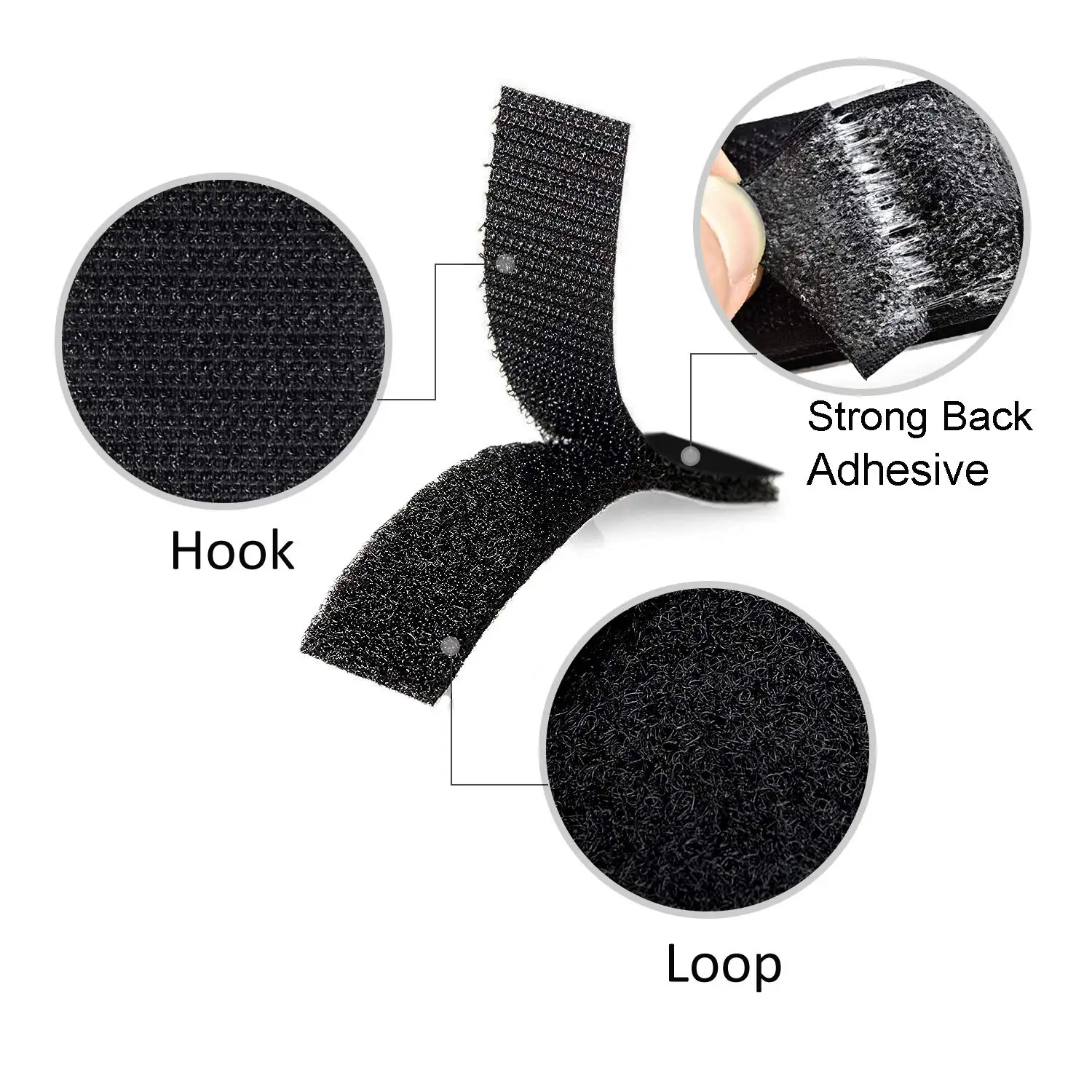 Double Side Strong Sticky Nylon Adhesive Hook & Loop Tape - China Adhesive  Hook & Loop Tape and Adhesive Hook Loop Hook & Loop Tape price