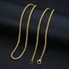 Catena di perle quadrate dorate da 3.0*60cm