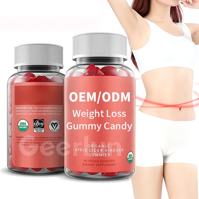 OEM Candy Manufacturer Apple Cider Vinegar Gummy Boost Metabolic Vitamin Fast Slimming Gummies