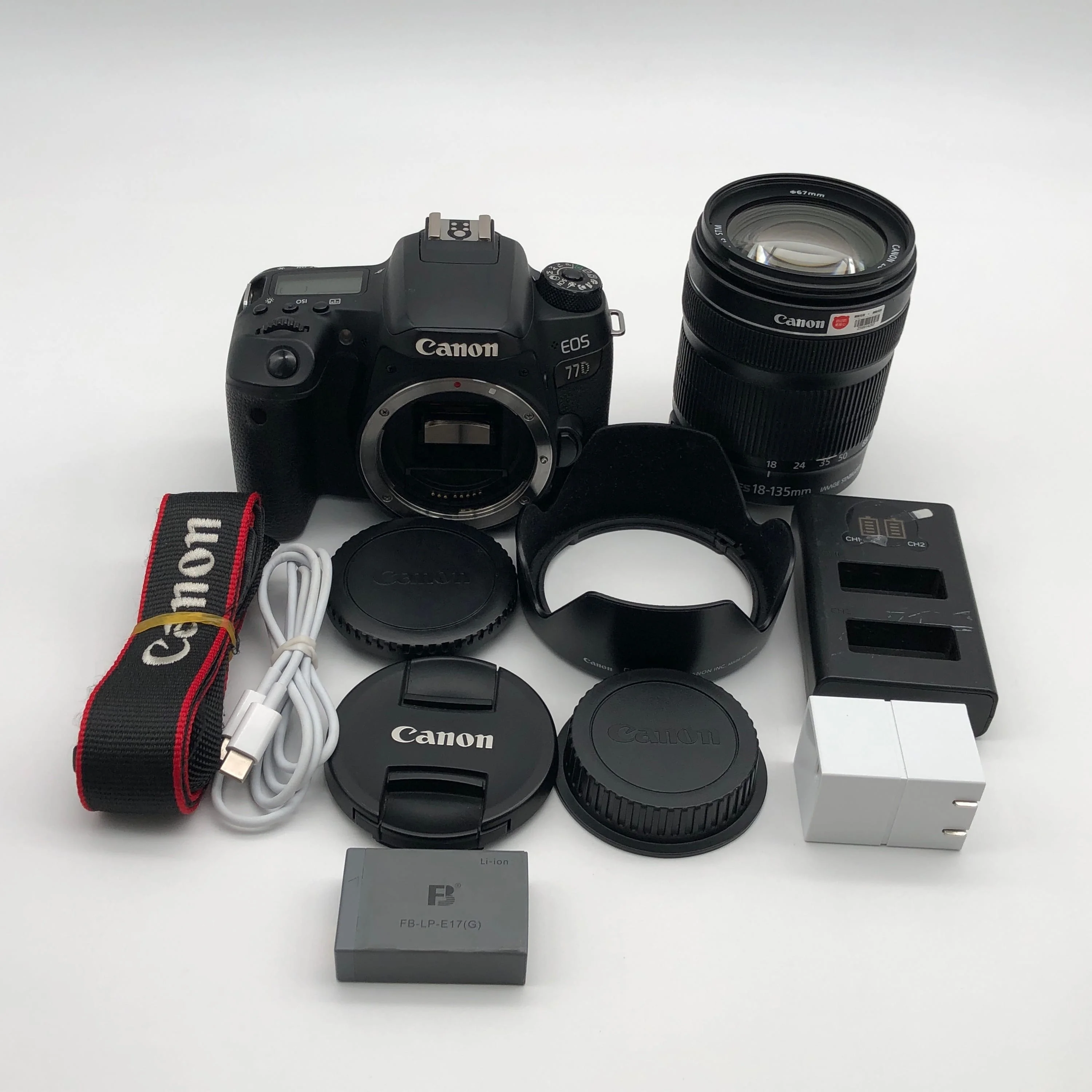 Refurbished Canons EOS 77D (9000D) with 18-135mm IS USM Nano Lens