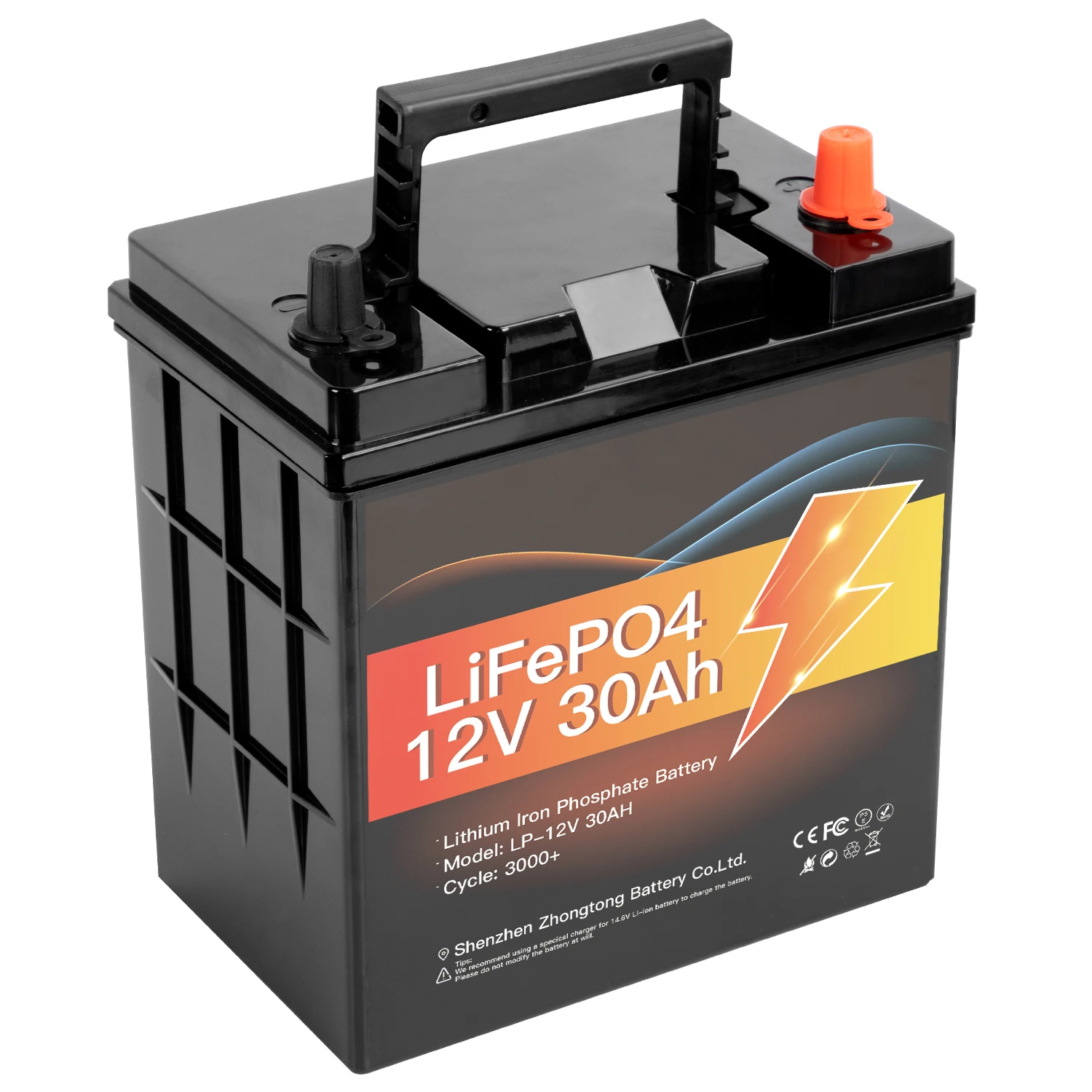 12v 30ah Lithium Ion Lifepo4 Rechargeable Deep Cycle Solar Battery ...