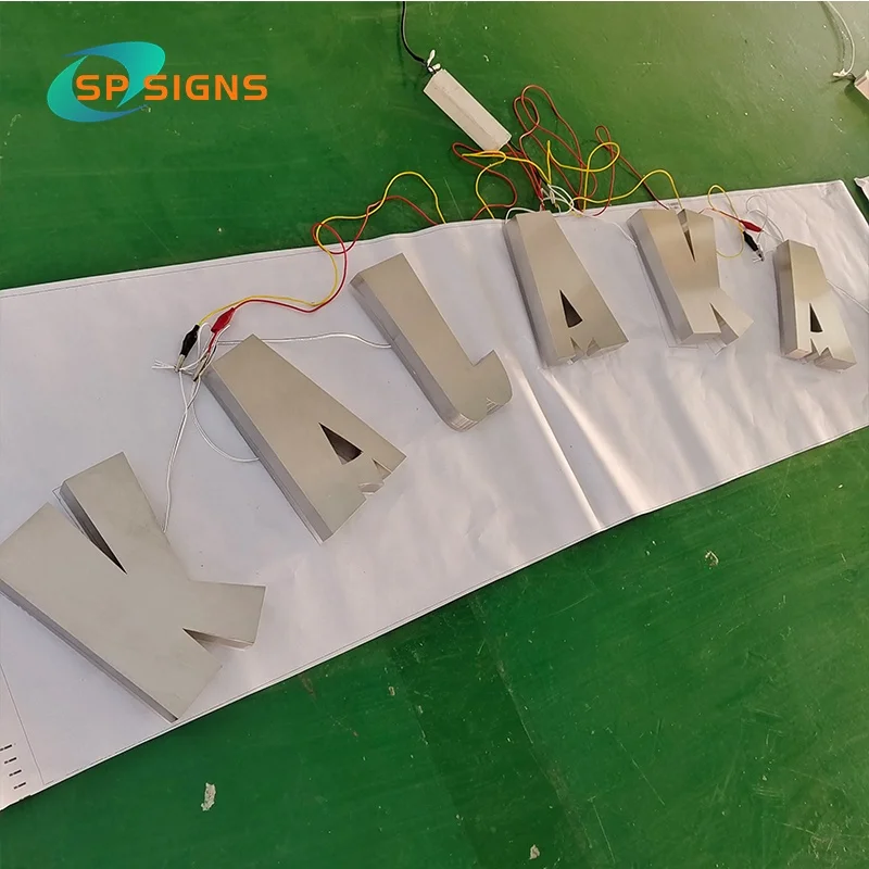 SP Factory Popular Product 3d Illuminated Advertising Signage Electronic  Storefront Led Letters 3d Signs Business Backlight
