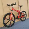 21-speed red six-spoke wheel