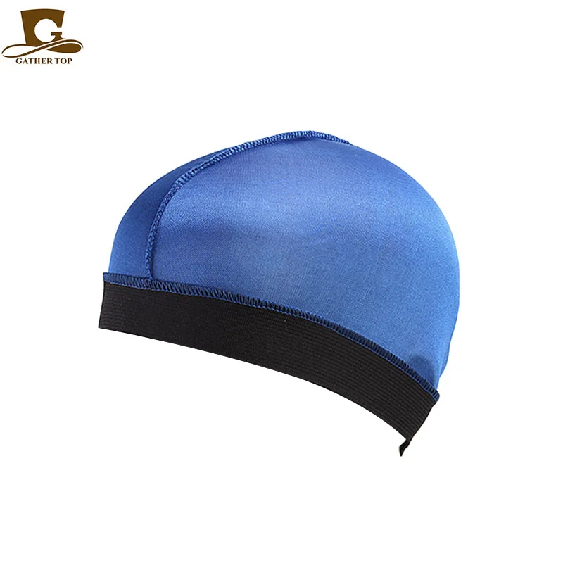 Wholesale Custom Logo Satin Silky Wide Band Stretchy Wig Cap Women
