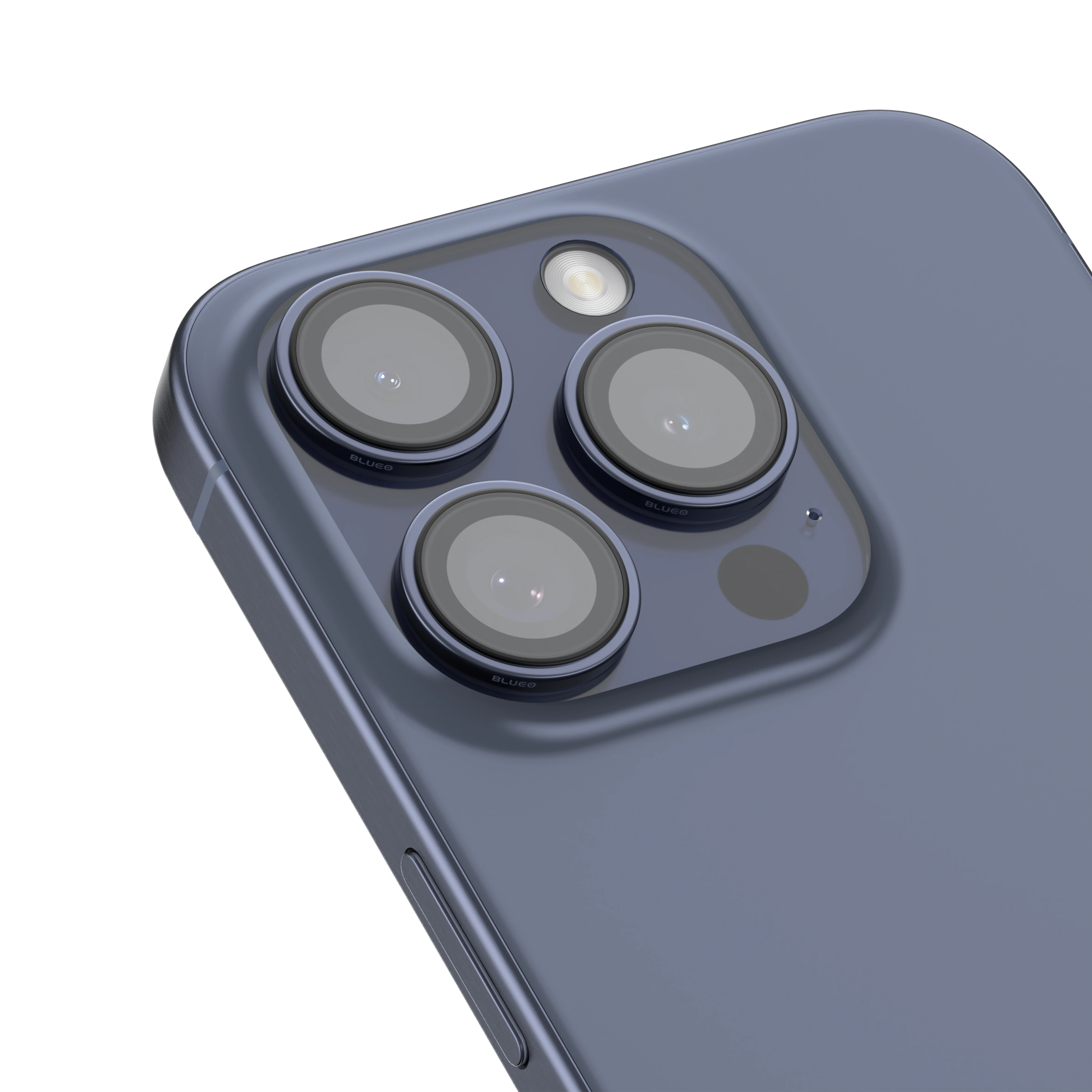 2024 BLUEO PVD Coating Camera Lens Protector Original Titanium Alloy Camera Lens Glass Protector for iPhone 15 Pro Max