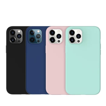 Silicone Phone Case For Apple Iphone 11 12 13 Pro Max Mini 7 8 6S Plus Xr X Xs Max 5 Se Shockproof Case Cover Factory Wholesale
