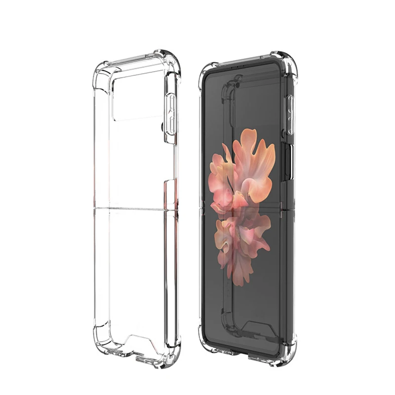 Capa De Celular Luxuosa De Negócios,À Prova De  Choque,Cristal,Transparente,Para Samsung Z,Flip 3 - Buy Z Aleta 3 Bumper  Casos De Telefone,Crystal Clear Caso De Celulares Para Samsung Z Aleta 3,Caso  Celular Para