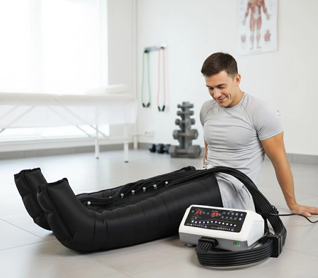 new sports recovery air compression 12 chamber hip full leg massager-4