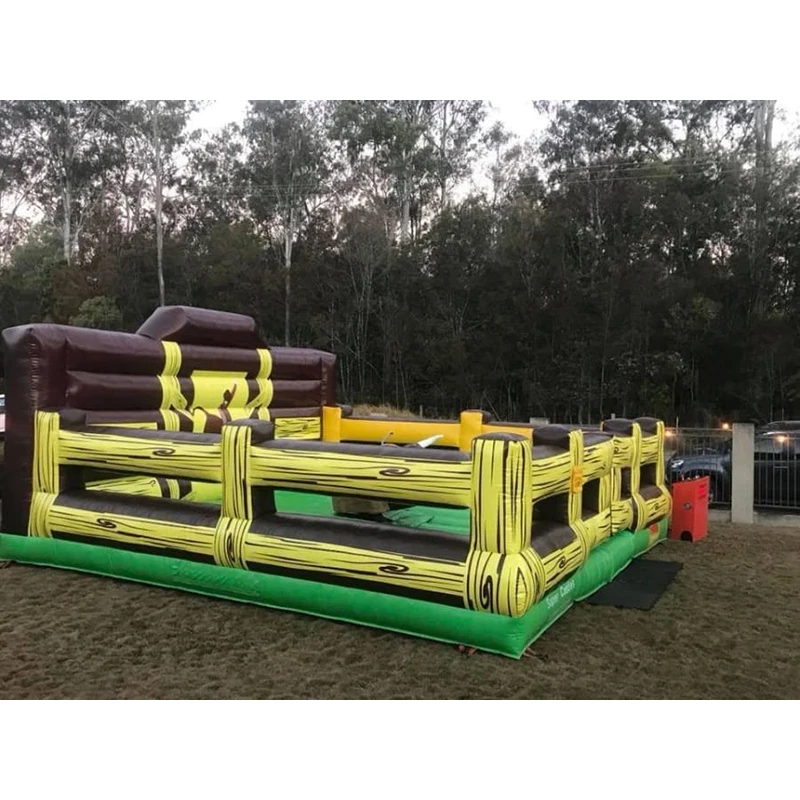 Outdoor Inflatable Interactive Games Mechanical Bucking Bull Rodeo Bull for Carnival