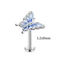 Lip nail type 8mm--Silver
