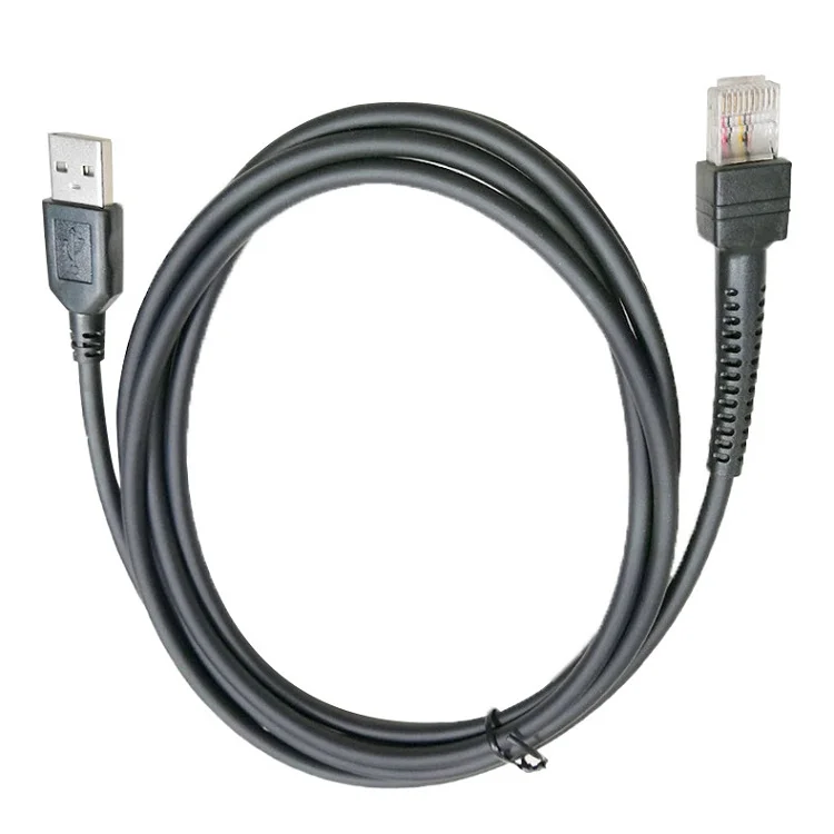 Cavo USB A RJ45 Per Lettori Codice A Barre Zebra - 2 Metri, Grigio, Compatibile Con LS2208, LS3408 - Foto 9