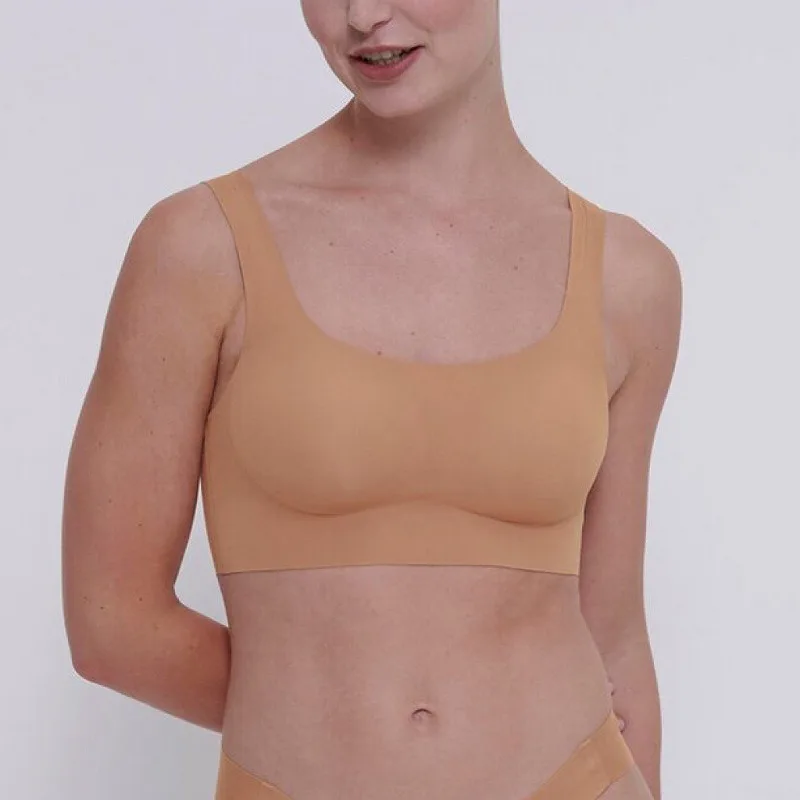 Women's Daily Wear Seamless Sleep Bra Customized Logo Soft Support Thin Spandex Elastic Fabric U Back tank top vest bra