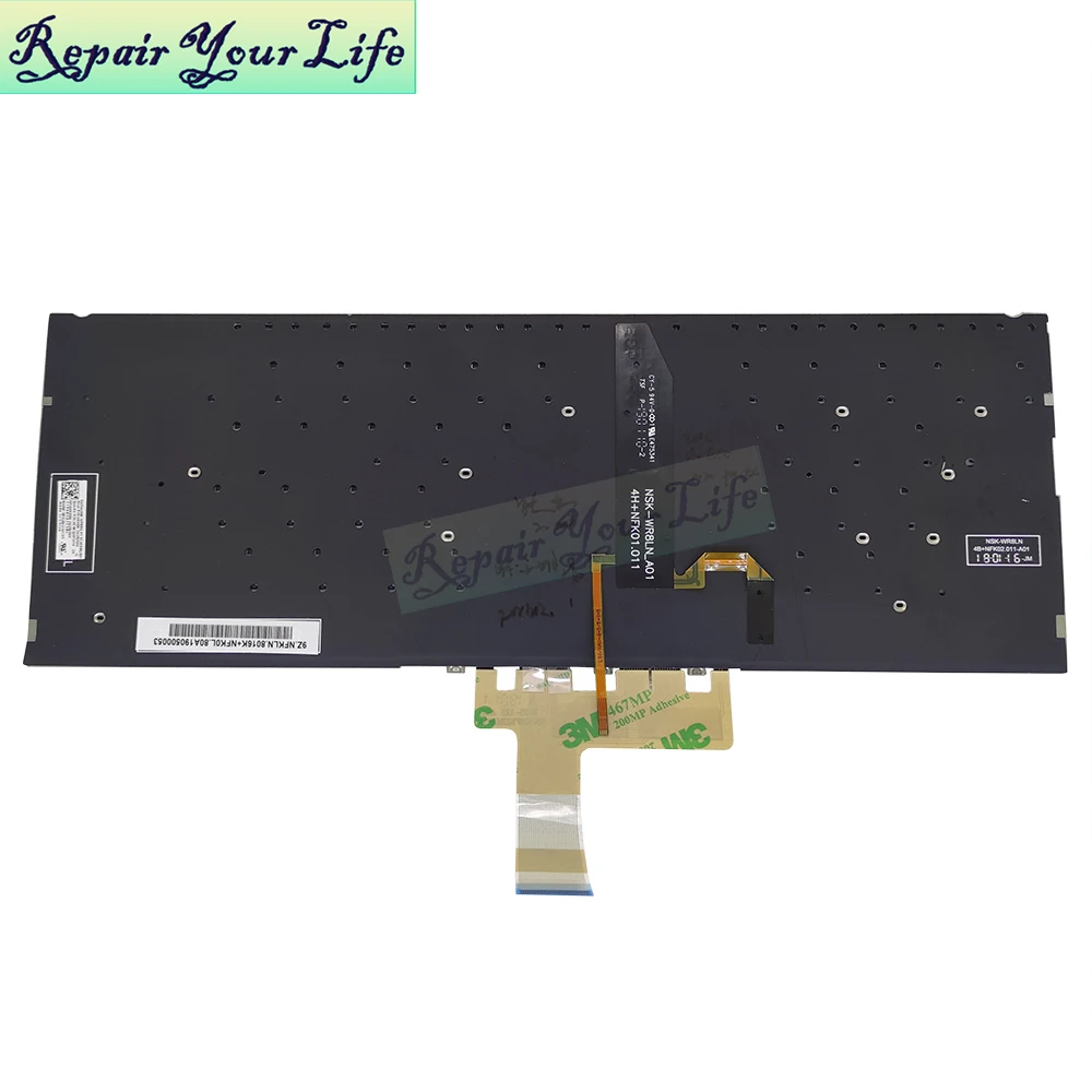 Tastiera Retroilluminata Americana Per Asus VivoBook S432FA, S432FL, X432FA, X432FL – Colore Argento