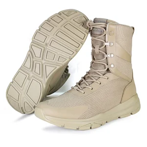 OEM ODM Custom Lightweight Breathable Fly Knit Combat Boots Tactical  Boots for Outdoor