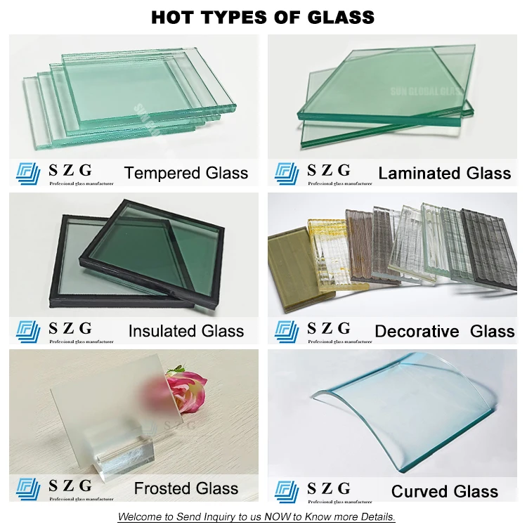 Architectural Flat & Curved Transparent Clear Glass 3mm-19mm Thickness for Outdoor & Bathroom Applications