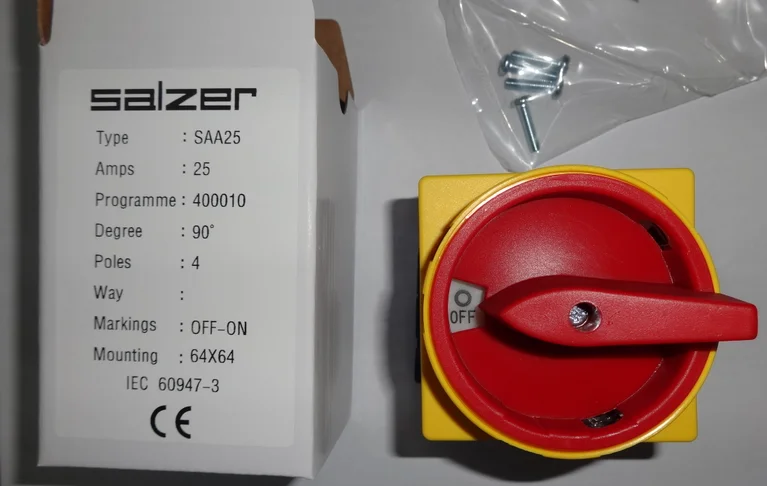 Salzer Saa100 100 Amp Isolator Switch Disconnect Universal Switch Off ...