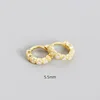 5.5mm oro pietra bianca