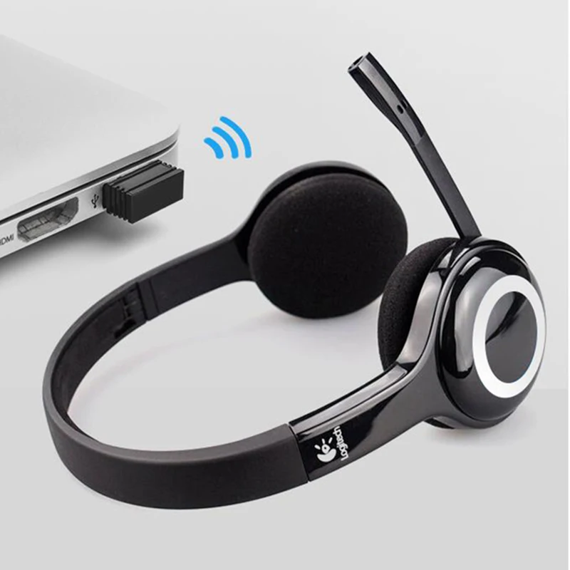 年末掃除sale　Logicool Wireless Headset H600r Logitech H600 Wireless Headset Stereo Headphones Noise Cancelling