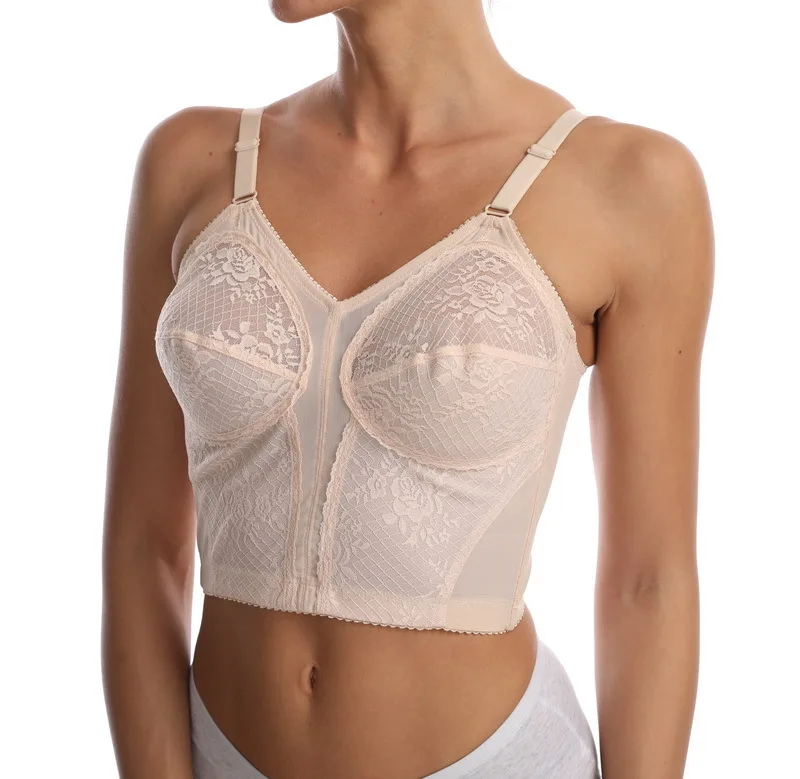 38 Size Boobs Ultra-thin Cup Brassiere Breathable Mesh Bustier Corset  Wireless Push up Women Lace Plus Size Bra