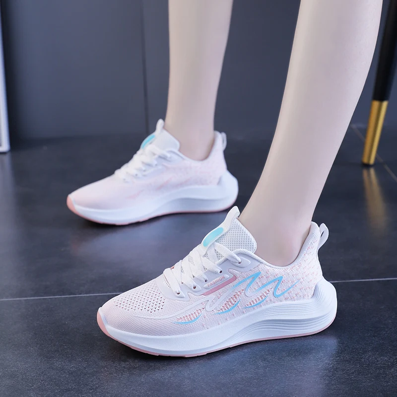 Lightweight Sport Women's Sneakers New Arrival Summer Mesh Breathable  Casual Shoes Woman Size 35-40 Support Dropshipping