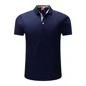 High Quality Wholesale Men's for Polo T-Shirt Cotton/Bamboo Fiber Yarn Dyed 190 Grams Worsted Fabric